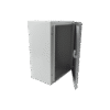 PST304020A-AD-2-l Gabinete de Acero IP66 Uso en Intemperie (300 x 400 x 200 mm) con Placa Trasera Interior y Compuerta Inferior Atornillable (Incluye Chapa y Llave).