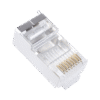 TC6SG100-AD-3-l Bote con 100 Piezas de Plug Modular RJ45 Cat6 blindado con pin de tierra, chapado de oro a 30 micras para durabilidad extrema