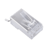 TC6SG100-AD-4-l Bote con 100 Piezas de Plug Modular RJ45 Cat6 blindado con pin de tierra, chapado de oro a 30 micras para durabilidad extrema