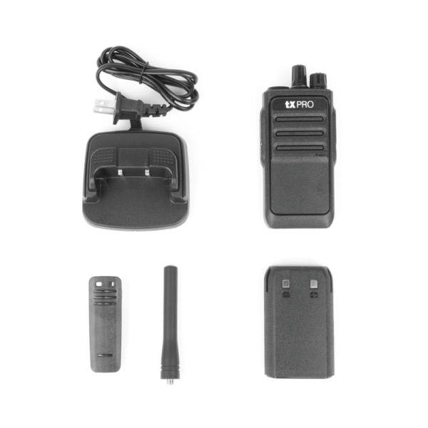 TX320DUO-AD-1-l Par de radios analógicos UHF 400-470 MHz de 2 watts de potencia.