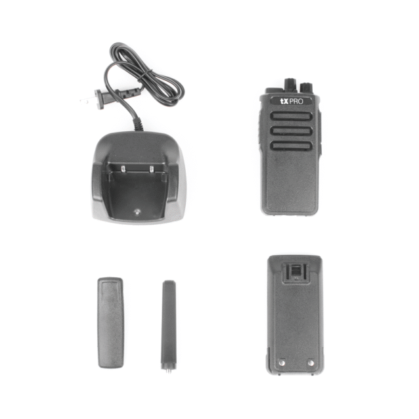 TX500-AD-4-l Radio Portátil VHF, 5W de Potencia, Scrambler de Voz, Alta Cobertura, 136-174 MHZ