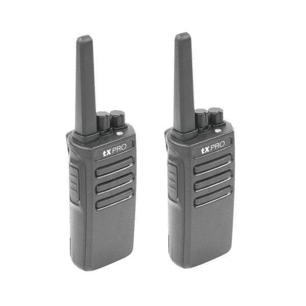 TX600DUO-l Duo de Radios Portatiles UHF, 5W de Potencia, Scrambler de Voz, Alta Cobertura, 400-470 MHZ