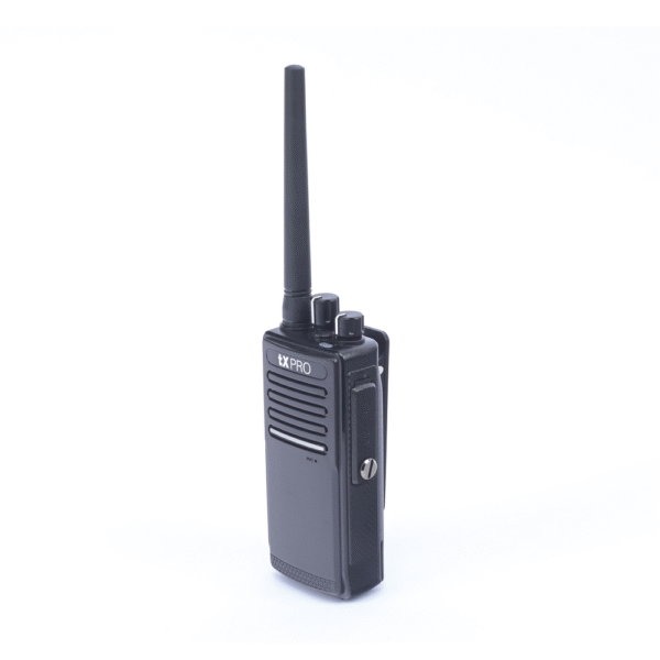 TX680AV-FRENTE-l Radio Portátil VHF 136-174 MHz, Digital DMR-Analógico, 5 W, Incluye antena, batería, cargador y clip