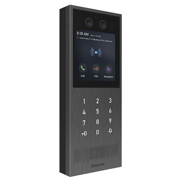 X912S-AD-2-l Videoportero IP Multiapartamento / SIP / PoE / Administración en la Nube / Acceso por Rostro, Tarjeta, PIN, BLE y Código QR / IK10 e IP65 / Compatible con App SmartPlus