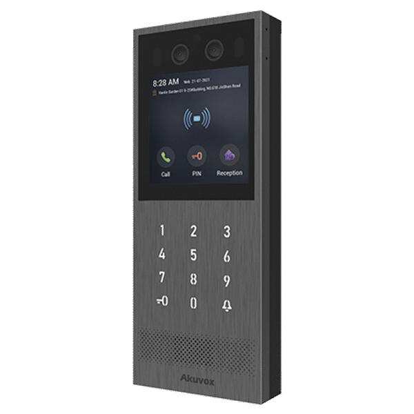 X912S-l Videoportero IP Multiapartamento / SIP / PoE / Administración en la Nube / Acceso por Rostro, Tarjeta, PIN, BLE y Código QR / IK10 e IP65 / Compatible con App SmartPlus