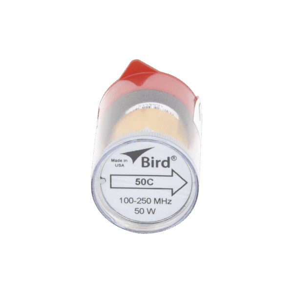 Elemento de 50 Watt en linea 7/8" para Wattmetro BIRD 43 en Rango de Frecuencia de 100 a 250 MHz.