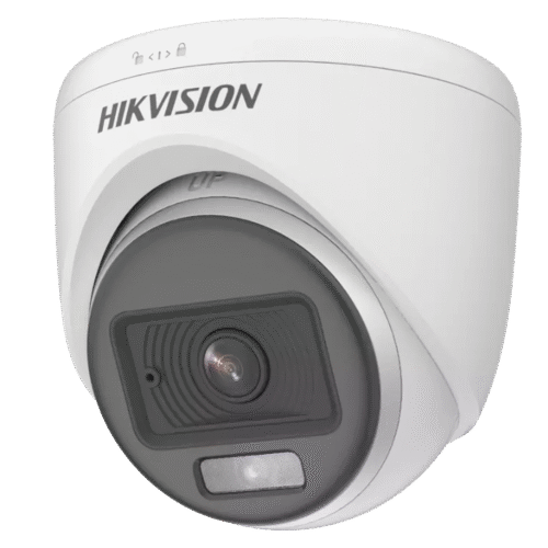 DS2CE70DF0TPFS-l Turret TurboHD / Colorvu 3k / Lente De 2.8 mm / Luz Blanca Hasta 20 mtr / Audio Por Coaxitron / Microfono Incorporado / 4 Tecnologías (TVI / AHD / CVI / CVBS)