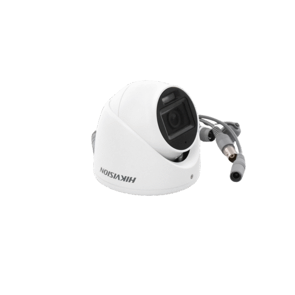 Cámara LUZ DUAL (IR + LUZ BLANCA) / Domo TurboHD 2 Megapixel (1080p) / Luz Blanca 20 mts / Gran Angular 106° / Lente 2.8 mm / 30 mts IR EXIR / Exterior IP67 / 4 Tecnologías / Micrófono Integrado