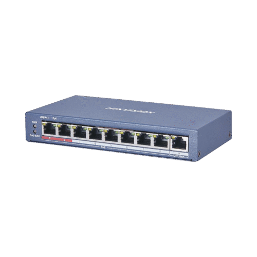Switch PoE+ No Administrable / Hasta 250 m PoE Larga Distancia / 8 puertos 802.3af/at (30W) 10/100 Mbps + 1 puerto 10/100 Uplink