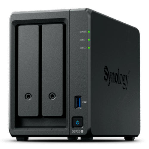 Servidor NAS de 2 Bahías (Expandible a 7 Bahías) / Hasta 126 TB / Servicio Nube Gratis (P2P) / Administración Remota y Respaldo Programado