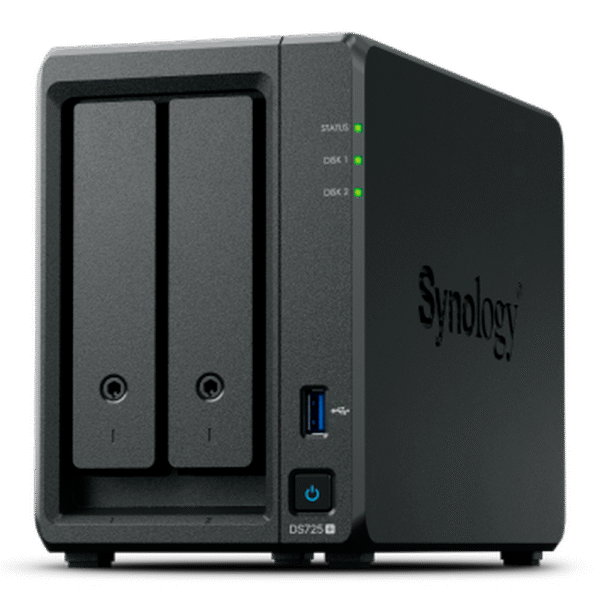 Servidor NAS de 2 Bahías (Expandible a 7 Bahías) / Hasta 126 TB / Servicio Nube Gratis (P2P) / Administración Remota y Respaldo Programado