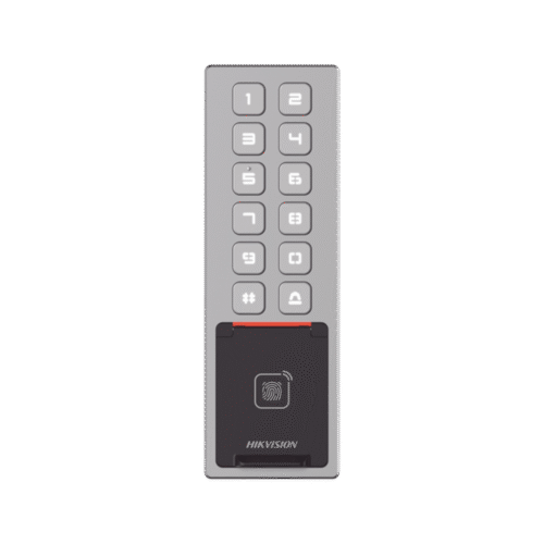 DSK1T805MBFWX-l Teclado Exterior WiFi Antivandálico IP65 & IK08 / Administrable en la Nube / Alta y Baja de Passwords Remotamente con Horarios / Acceso por PIN, Tarjeta MIFARE, Huella y Tarjeta Virtual Bluetooth