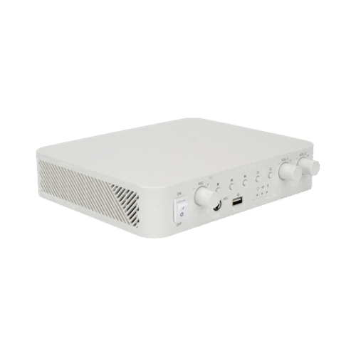 Amplificador / 2 Canales / 60W / Bluetooth / Entrada y Salida RCA / USB / 1 Entrada Micrófono / 24VCD