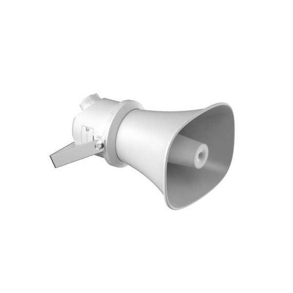 Bocina IP / PoE / 12 VCD / 120 dB / IP67 / Compatible con Hik-Central / Reproducción de Audio vía Red / Compatible con equipos HIKVISION en General