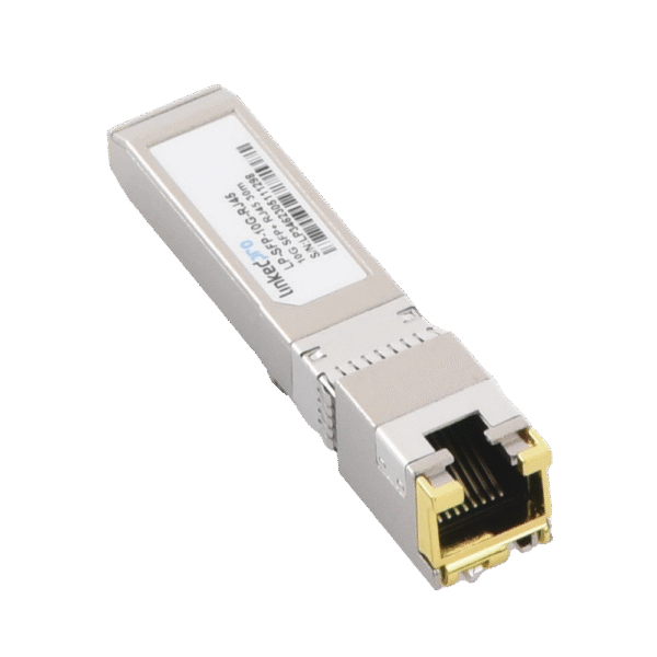 Transceptor SFP+ a RJ45 / 10 Gbps / Conector RJ45 / Distancia de hasta 30 m.