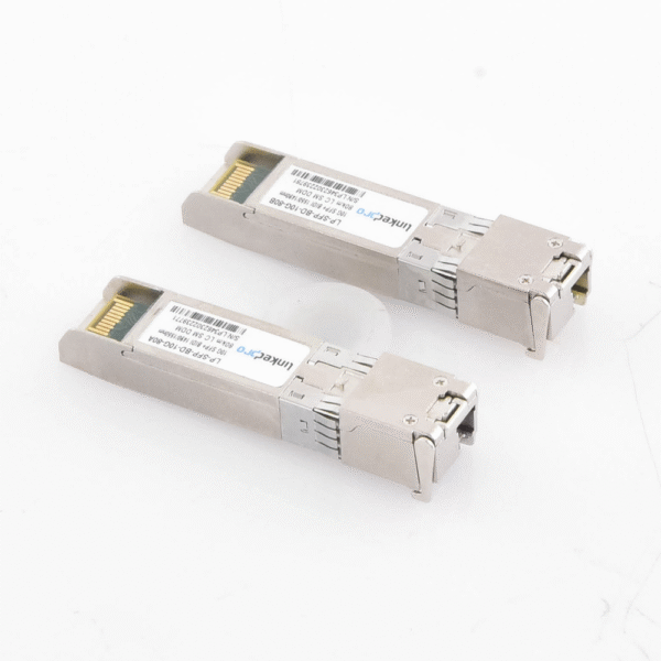 Transceptores Bidireccionales SFP+ (Mini-Gbic) / Monomodo / 10 Gbps de velocidad / Conector LC / Hasta 80 km de Distancia / 2 Piezas