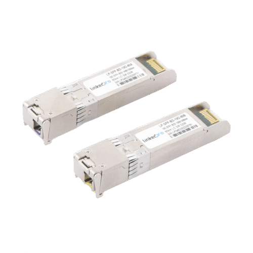 LPSFPBD10G80-l Transceptores Bidireccionales SFP+ (Mini-Gbic) / Monomodo / 10 Gbps de velocidad / Conector LC / Hasta 80 km de Distancia / 2 Piezas