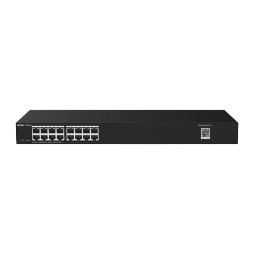 Switch Inteligente de Acero Montable en Rack de 16 Puertos Gigabit, Gestionable en la Nube, sin PoE
