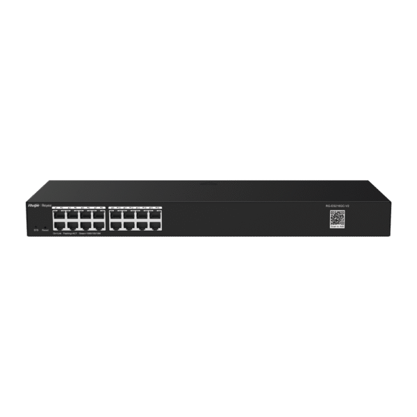 Switch Inteligente de Acero Montable en Rack de 16 Puertos Gigabit, Gestionable en la Nube, sin PoE