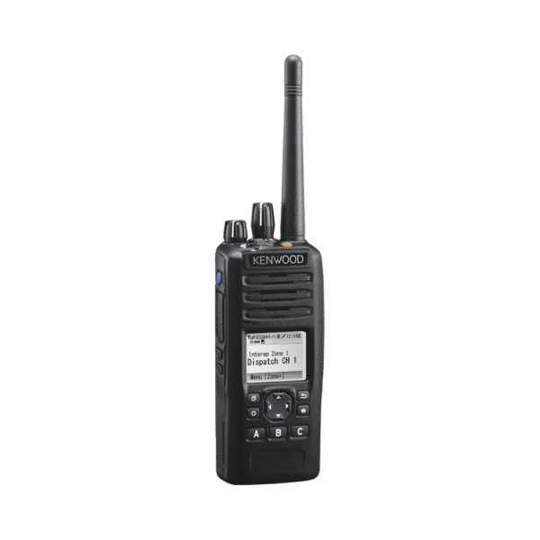380-470 MHz, NXDN-DMR-Analógico, 5 W, Bluetooth, GPS, MicroSD, 1024 Canales, Incluye Batería, cargador, antena, y clip