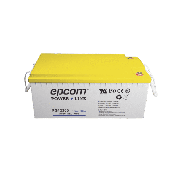 Batería de GEL PURO / 12 V @ 200 Ah / Ciclo profundo / Para uso en sistemas de energía ininterrumpida