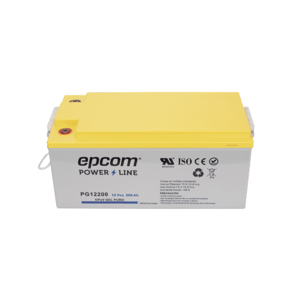 Batería de GEL PURO / 12 V @ 200 Ah / Ciclo profundo / Para uso en sistemas de energía ininterrumpida