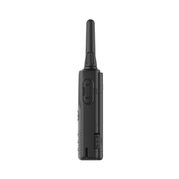 450-470 MHz, 2 W, 6 canales en BRS, 16 canales en modo profesional, Incluye antena, batería, cargador y clip