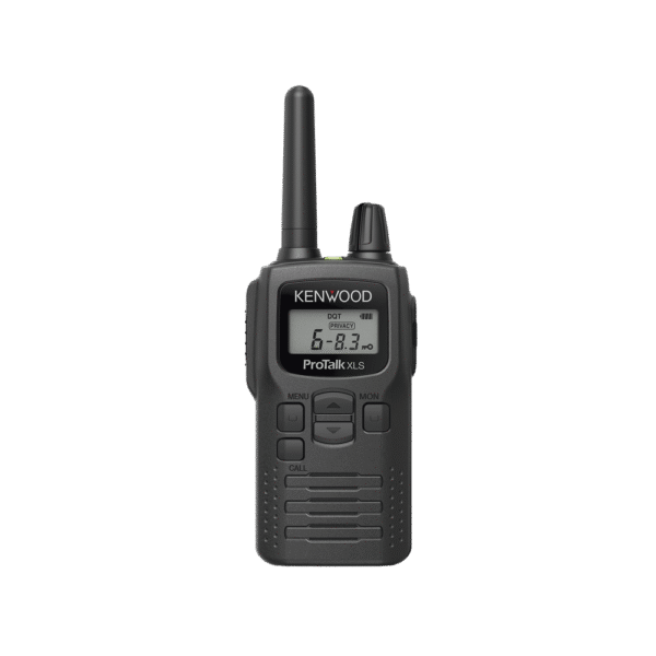 450-470 MHz, 2 W, 6 canales en BRS, 16 canales en modo profesional, Incluye antena, batería, cargador y clip