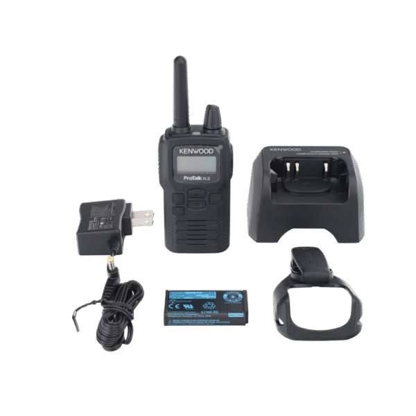 450-470 MHz, 2 W, 6 canales en BRS, 16 canales en modo profesional, Incluye antena, batería, cargador y clip