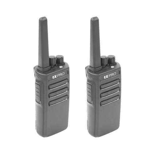 Duo de Radios Portatiles VHF, 5W de Potencia, Scrambler de Voz, Alta Cobertura, 136-174 MHZ