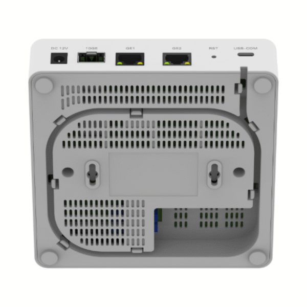 Mini OLT de 1 puerto GPON con 3 puertos Uplink (2 puertos Gigabit Ethernet + 1 puerto SFP/SFP+) , hasta 64 ONT/ONU