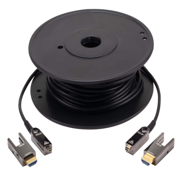 Cable Óptico Ativo HDMI 3.0 4K Verdadero / 30 mts (4K Verdadero a 30 mts) / (Fibra Óptica y Cobre)
