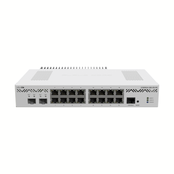 Cloud Core Router 2004-16G-2S+PC, con enfriamiento pasivo