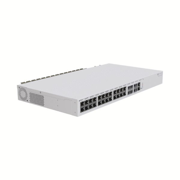 CRS3264C20G2QRM-LAT-IZQ-l Cloud Router Switch, Sistema Operativo Dual 20 Puertos Gigabit Ethernet, 2 Puertos QSFP+ y 4 Puertos 10G SFP+