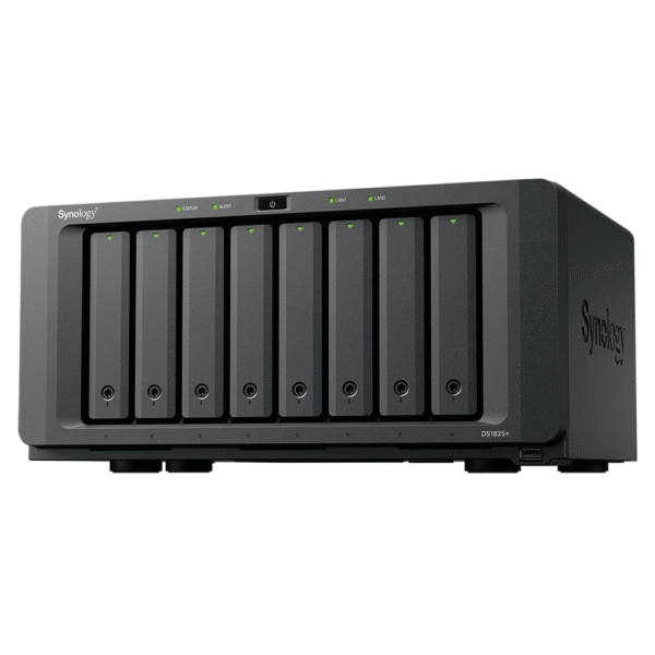 Servidor NAS de 8 Bahías (Expandible a 18 Bahías) / Hasta 324 TB / 4 GB RAM / Servicio Nube Gratis (P2P) / Administración Remota y Respaldo Programado