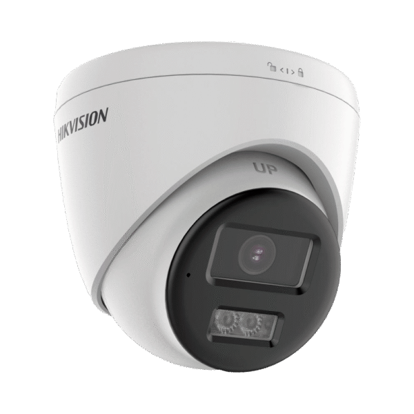 Turret TURBOHD 2 Megapixel (1080p) / Lente 2.8 mm / Dual Light (40 mts IR EXIR + 40 mts Luz Blanca) / Micrófono Integrado / Notificación Visual y Audible / IP67 / 4 Tecnologías