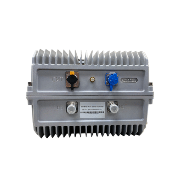 (HASTA 5 KILÓMETROS) Amplificador de Señal Celular de ALTA POTENCIA: Especial para Crear una Zona Celular en Áreas Rurales o Comunidades Alejadas. 95 dB de Ganancia, 20 Watts de Potencia, 850 MHz.