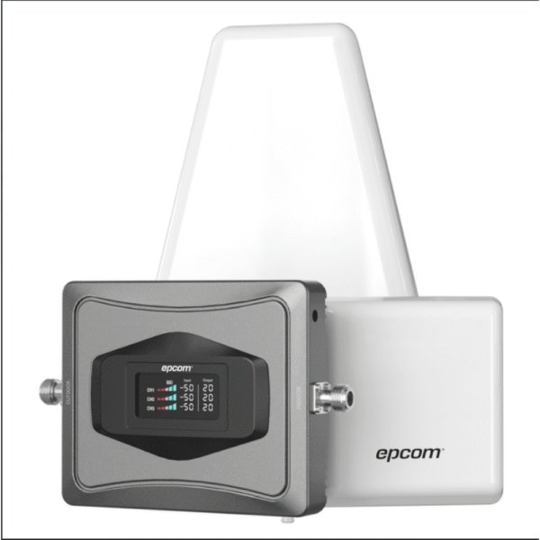 Kit Amplificador de Señal Celular 4G / Mejora las llamadas convencionales y VoLTE / Soporta los datos de las tecnologías 2G, 3G y 4G Cubre hasta 600 m2.