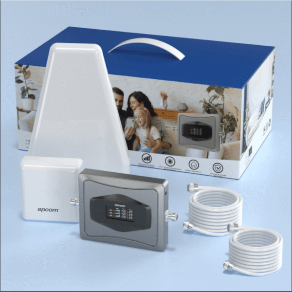 Kit Amplificador de Señal Celular 4G / Mejora las llamadas convencionales y VoLTE / Soporta los datos de las tecnologías 2G, 3G y 4G Cubre hasta 600 m2.