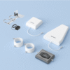 Kit Amplificador de Señal Celular 4G / Mejora las llamadas convencionales y VoLTE / Soporta los datos de las tecnologías 2G, 3G y 4G Cubre hasta 600 m2.