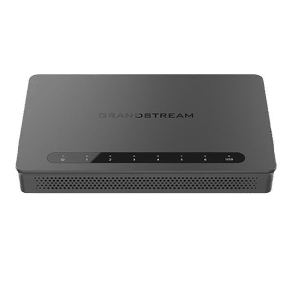 Router Gigabit VPN / Balanceador de cargas / 30,000 sesiones NAT / 4 puertos 10/100/1000 Mbps + 2 puertos SFP (WAN/LAN) / 1 puerto entrada PoE(af/at) / 2 puertos salida PoE (af/at) / Compatible con GWN Cloud.