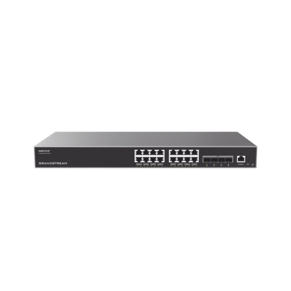Switch Capa 3 Gigabit PoE+ Administrable / 16 puertos 10/100/1000 Mbps + 4 Puertos SFP+ 10G Uplink / Hasta 240W / Compatible con GWN Cloud.