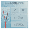 Carrete de Cable 2 x 16 AWG FPLR para Incendio y Voceo / 305 mts / Uso Interior