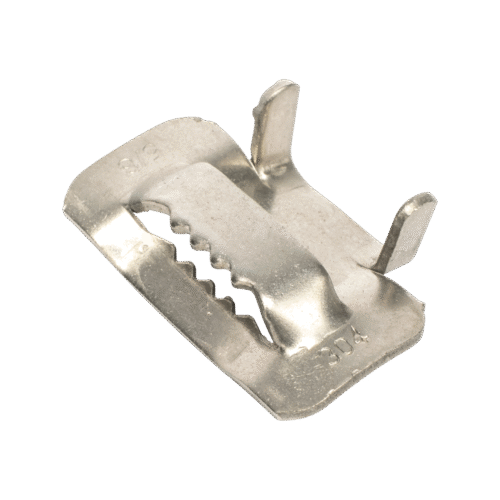 Hebilla para cinta bandit de Acero Inoxidable T, 1/2".