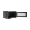 Gabinetes PRECISION, Con Puerta Perforada, de 19in, 6UR, 450mm de Profundidad, Color Negro
