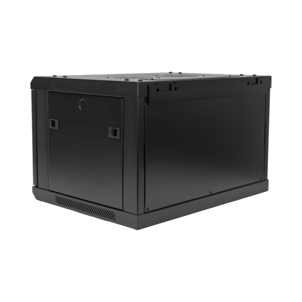 Gabinetes PRECISION, Con Puerta Perforada, de 19in, 6UR, 450mm de Profundidad, Color Negro