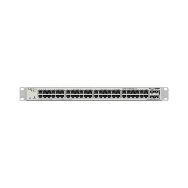 Switch Administrable L2 PoE+ hasta 370W, 48 Puertos Gigabit, 4 puertos SFP 1G, Administración Remota en la Nube.