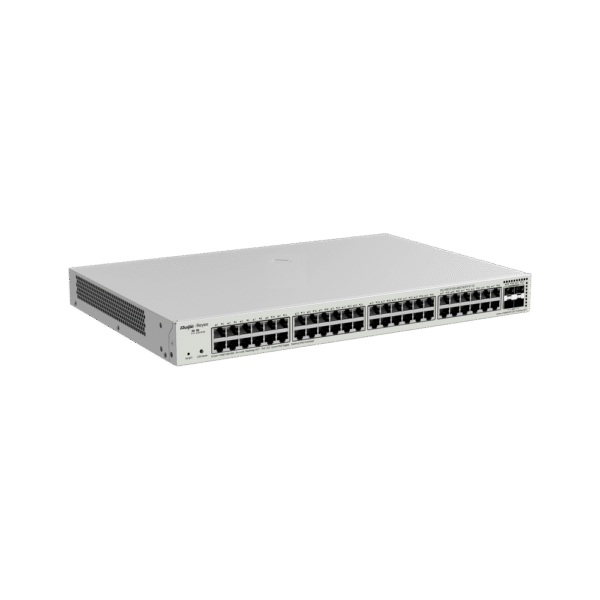 Switch Administrable L2 PoE+ hasta 370W, 48 Puertos Gigabit, 4 puertos SFP 1G, Administración Remota en la Nube.