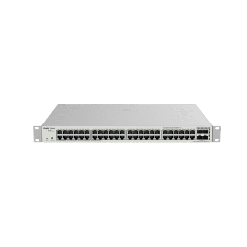 RGNBS310048GT4SFPPV2-l Switch Administrable L2 PoE+ hasta 370W, 48 Puertos Gigabit, 4 puertos SFP 1G, Administración Remota en la Nube.