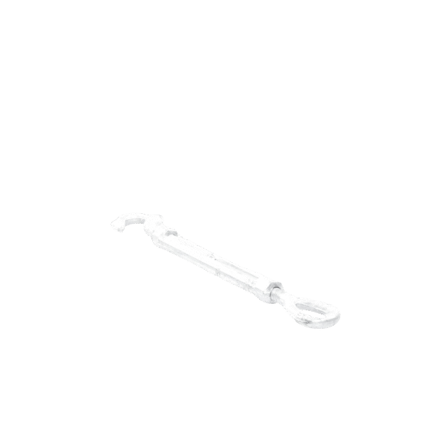 Tensor de 1/2" x 6" Acero Forjado OJO-GANCHO Galv. Inmersión en Caliente (Carga Max. 1000 Kg).